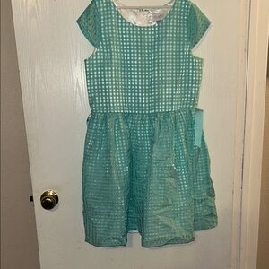 The Children's Place Aqua Checkered Dress